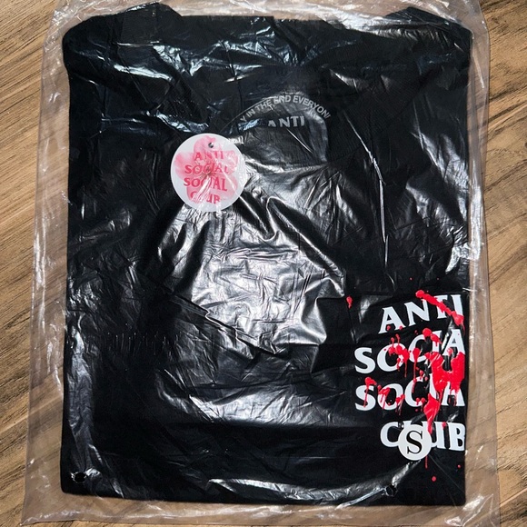 ASSC | Anti Social Social Club x Members Only Imprint Tee | NWT Black/White/Red - Picture 3 of 8